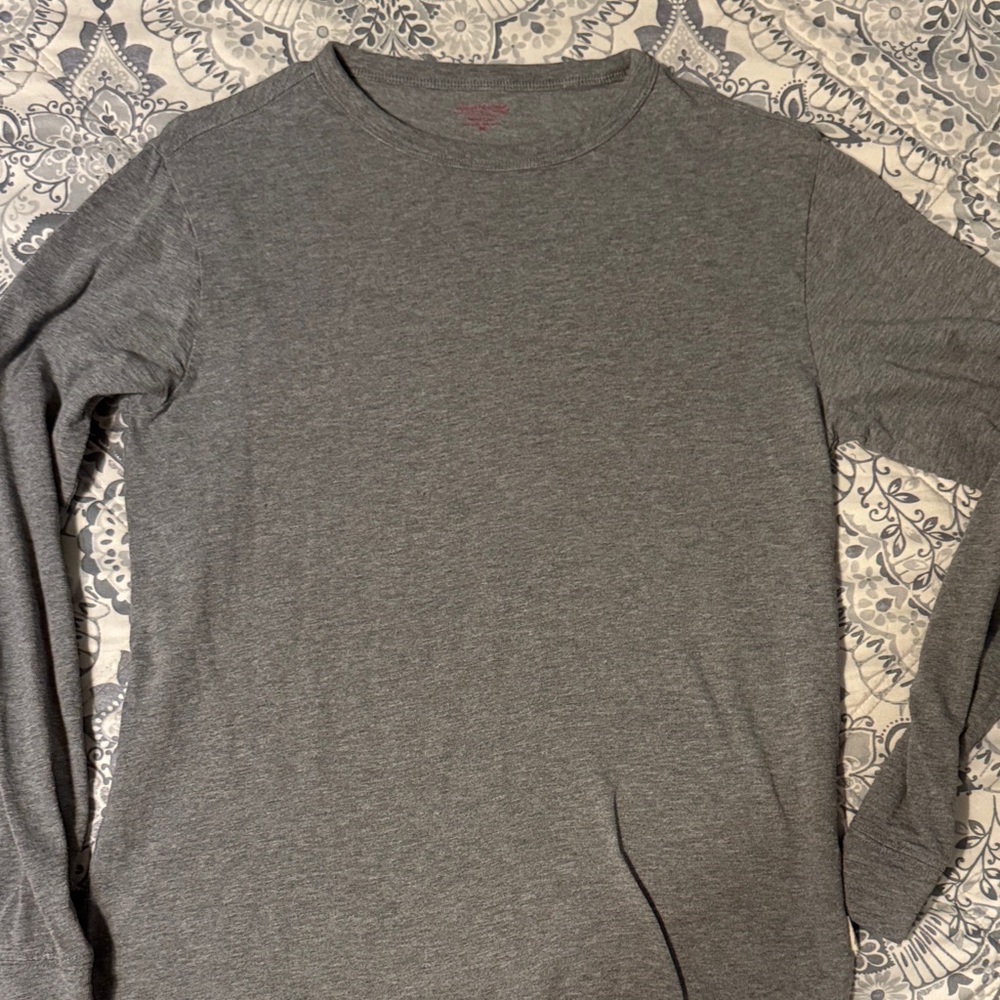 Vineyard Vines Classic Gray Long Sleeve Tee